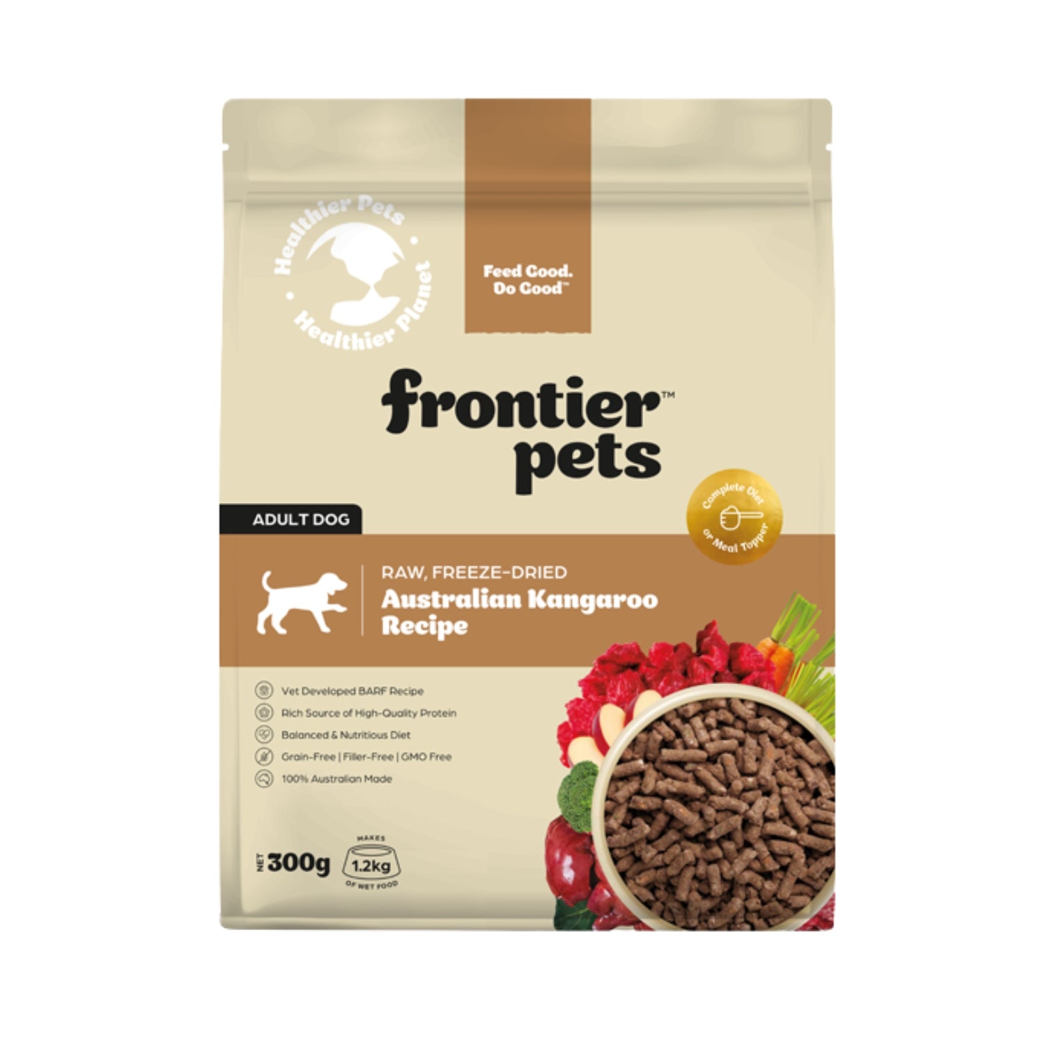 Frontier Freeze-Dried Raw Kangaroo Adult Dog Food