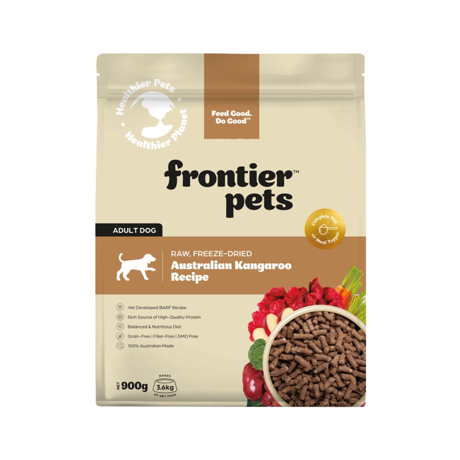 Frontier Freeze-Dried Raw Kangaroo Adult Dog Food