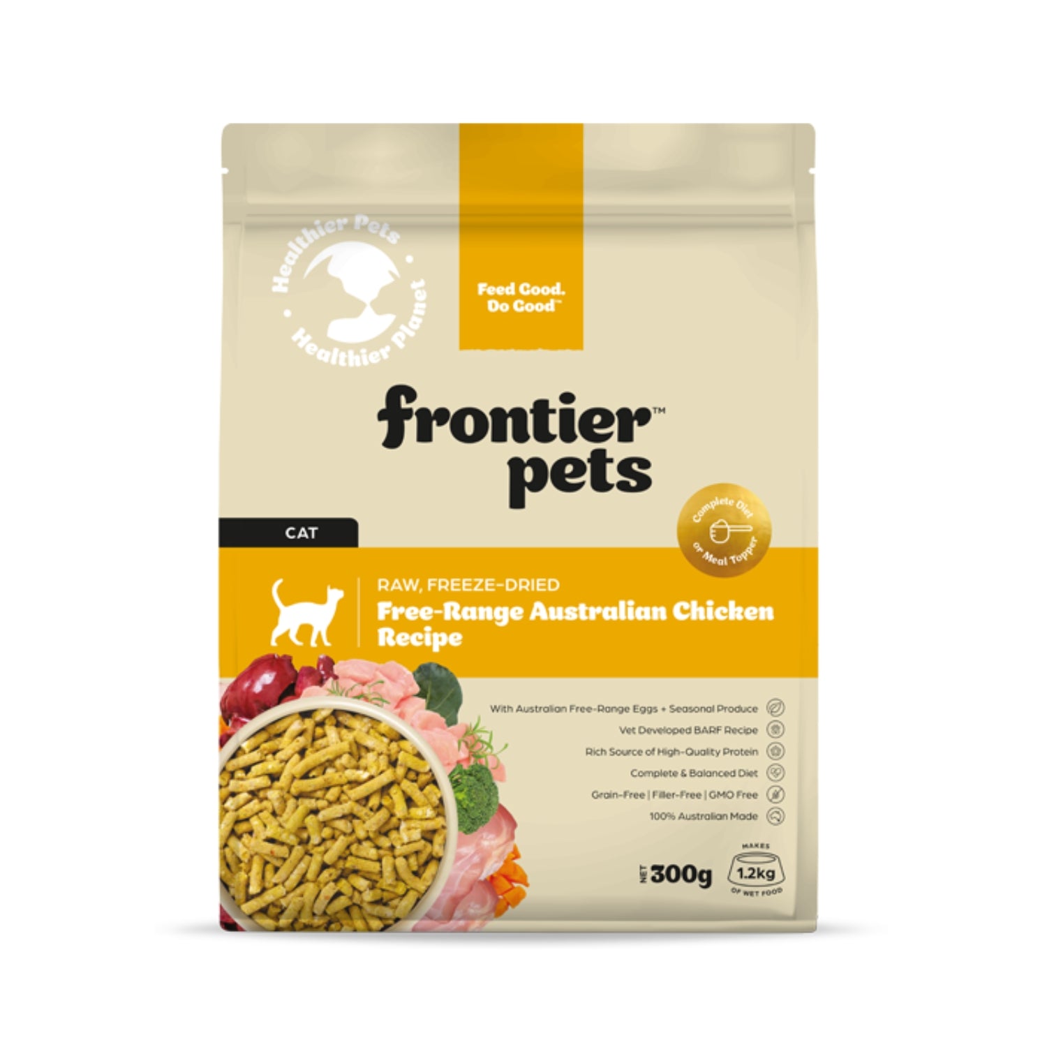 Frontier Free-Range Freeze-Dried Raw Chicken Adult Cat Food