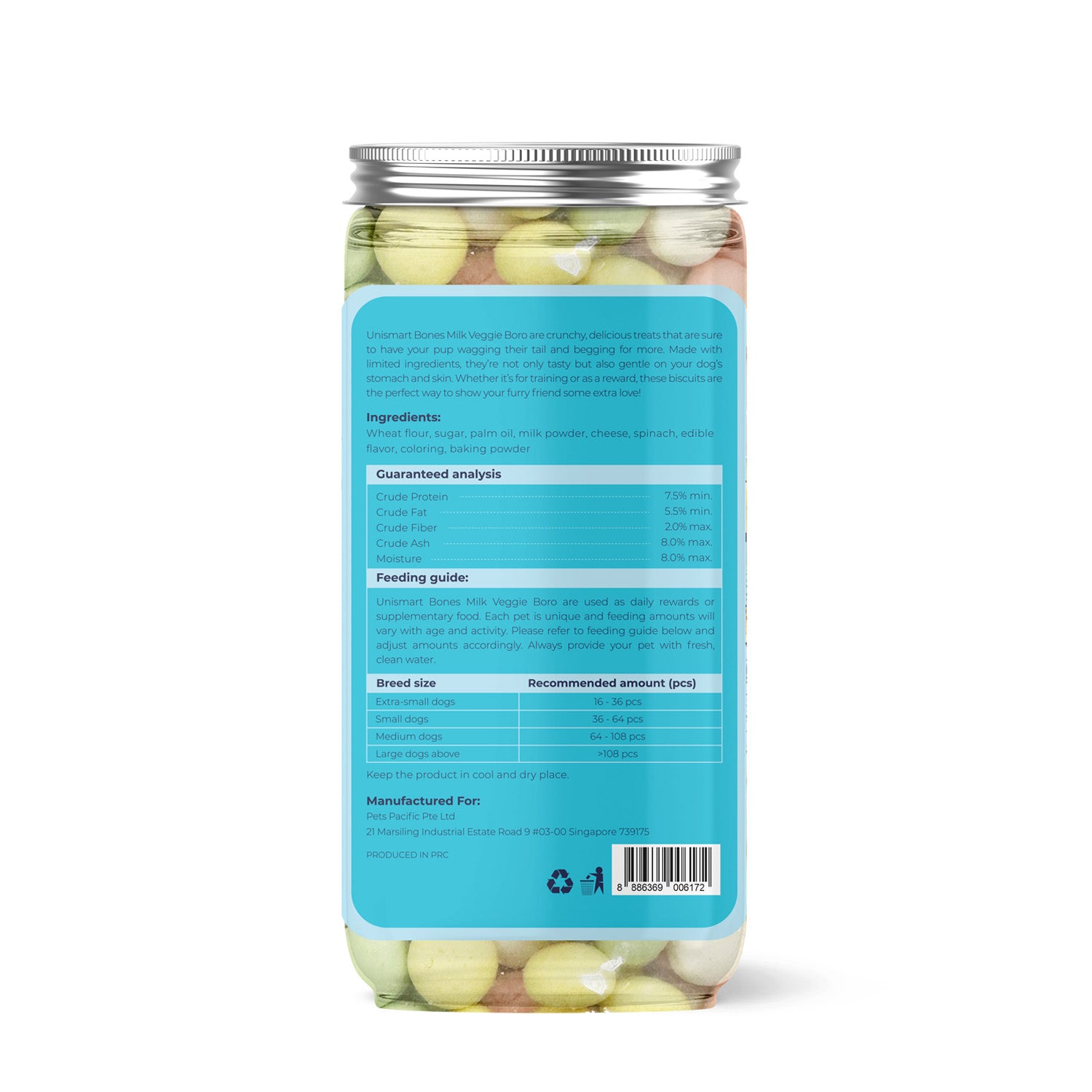 Unismart Bones Milk Veggie Boro Dog Treats