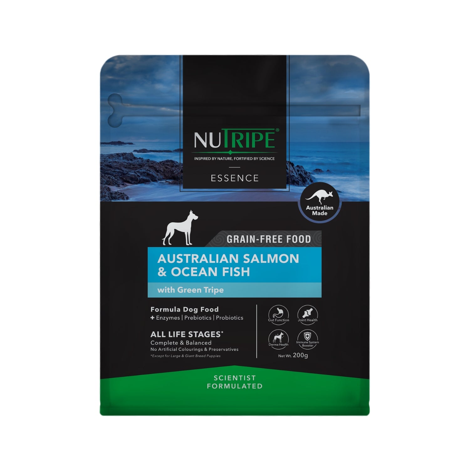 Nutripe Essence Australian Salmon & Ocean Fish with Green Tripe Dog Dry Food