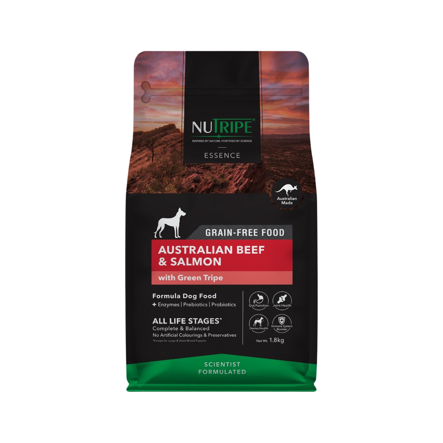 Nutripe Essence Australian Beef & Salmon with Green Tripe Dog Dry Food