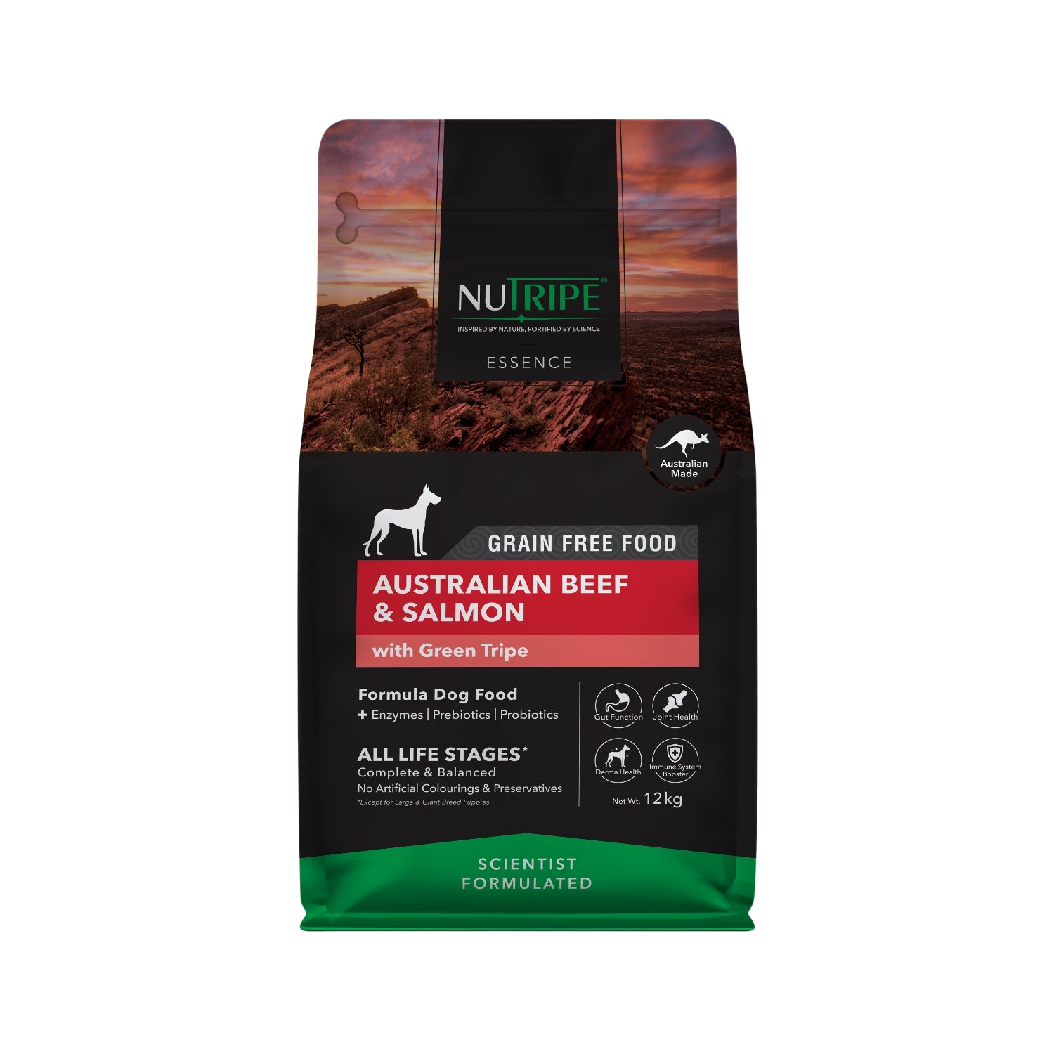 Nutripe Essence Australian Beef & Salmon with Green Tripe Dog Dry Food