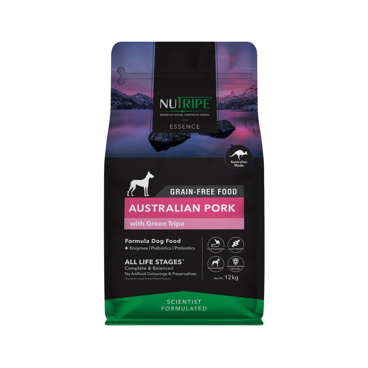 Nutripe Essence Australian Pork with Green Tripe Dog Dry Food