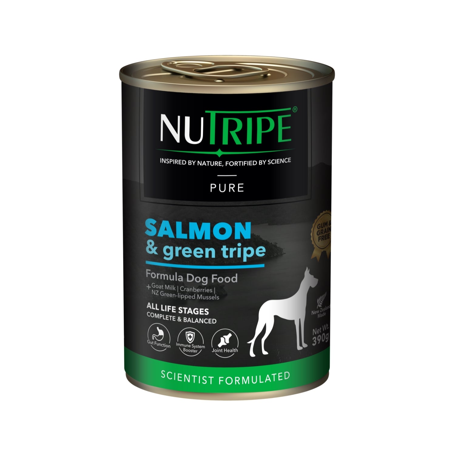 Nutripe Pure Salmon & Green Tripe Gum-Free Wet Dog Canned Food