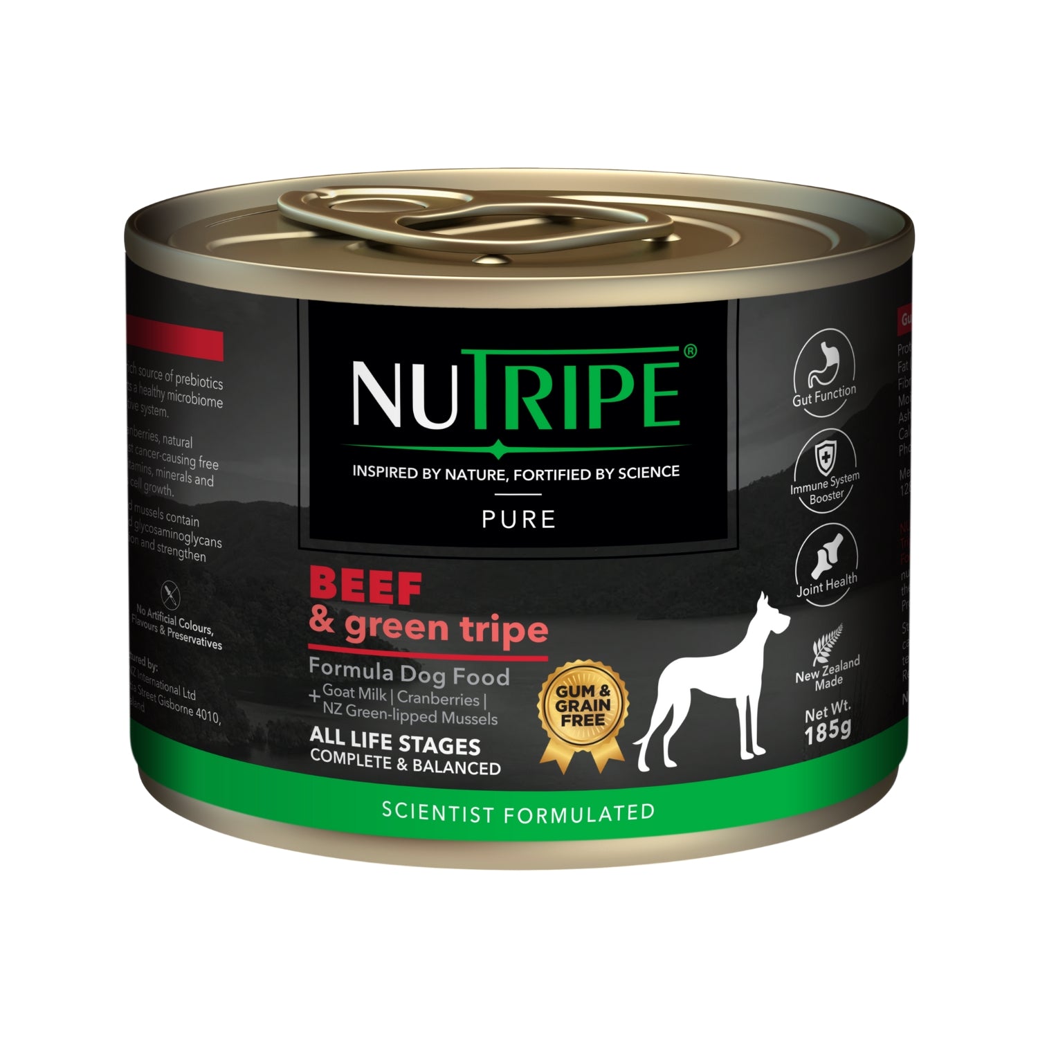 Nutripe Pure Beef & Green Tripe Gum-Free Wet Dog Canned Food