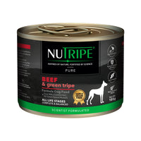 Nutripe Pure Beef & Green Tripe Gum-Free Wet Dog Canned Food