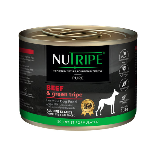 Nutripe Pure Beef & Green Tripe Gum-Free Wet Dog Canned Food