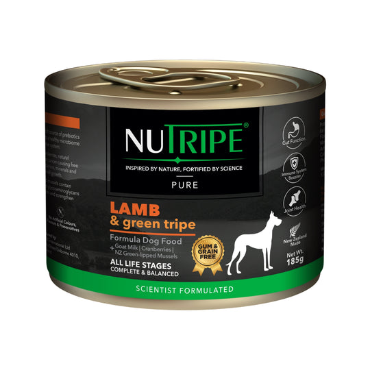 Nutripe Pure Lamb & Green Tripe Gum-Free Wet Dog Canned Food