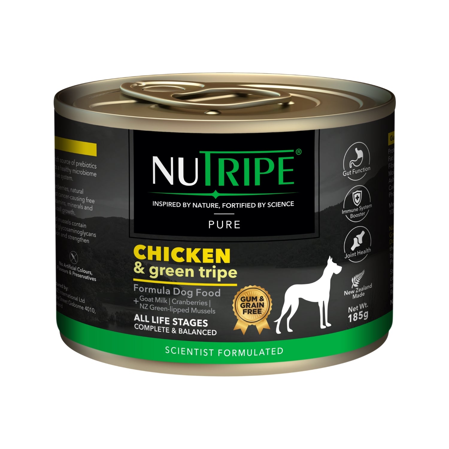 Nutripe Pure Chicken & Green Tripe Gum-Free Wet Dog Canned Food