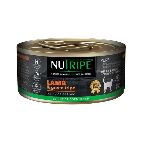 Nutripe Pure Lamb & Green Tripe Gum-Free Wet Cat Canned Food