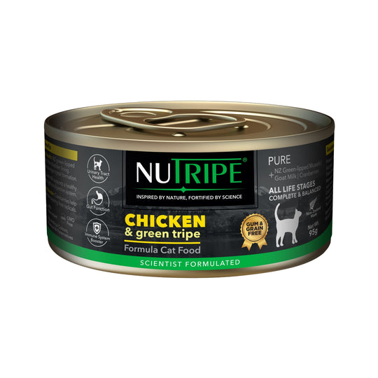 Nutripe Pure Chicken & Green Tripe Gum-Free Wet Cat Canned Food