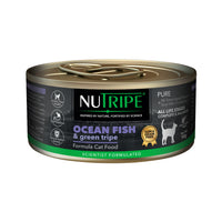 Nutripe Pure Ocean Fish & Green Tripe Gum-Free Wet Cat Canned Food