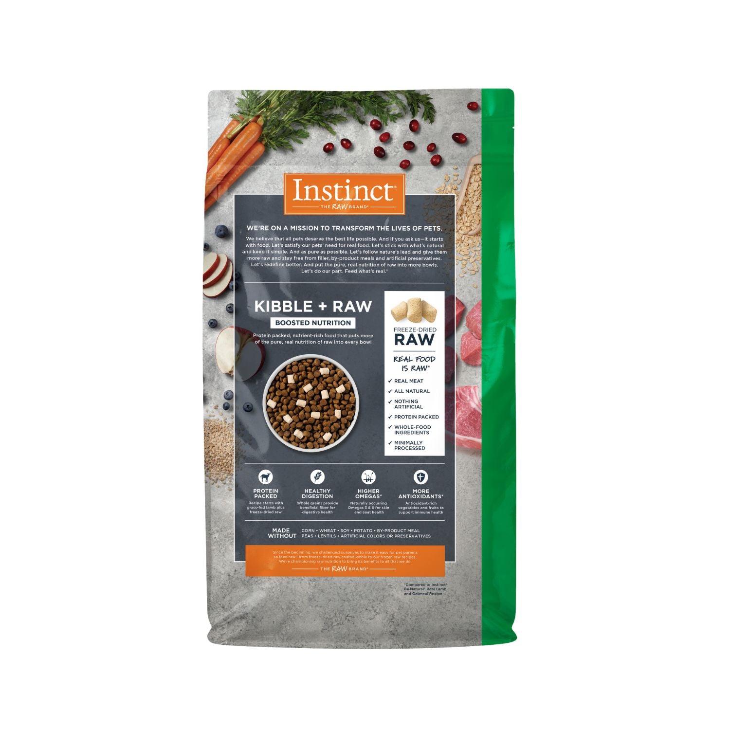 Instinct Raw Boost Whole Grain Real Lamb & Oatmeal Recipe Dry Dog Food