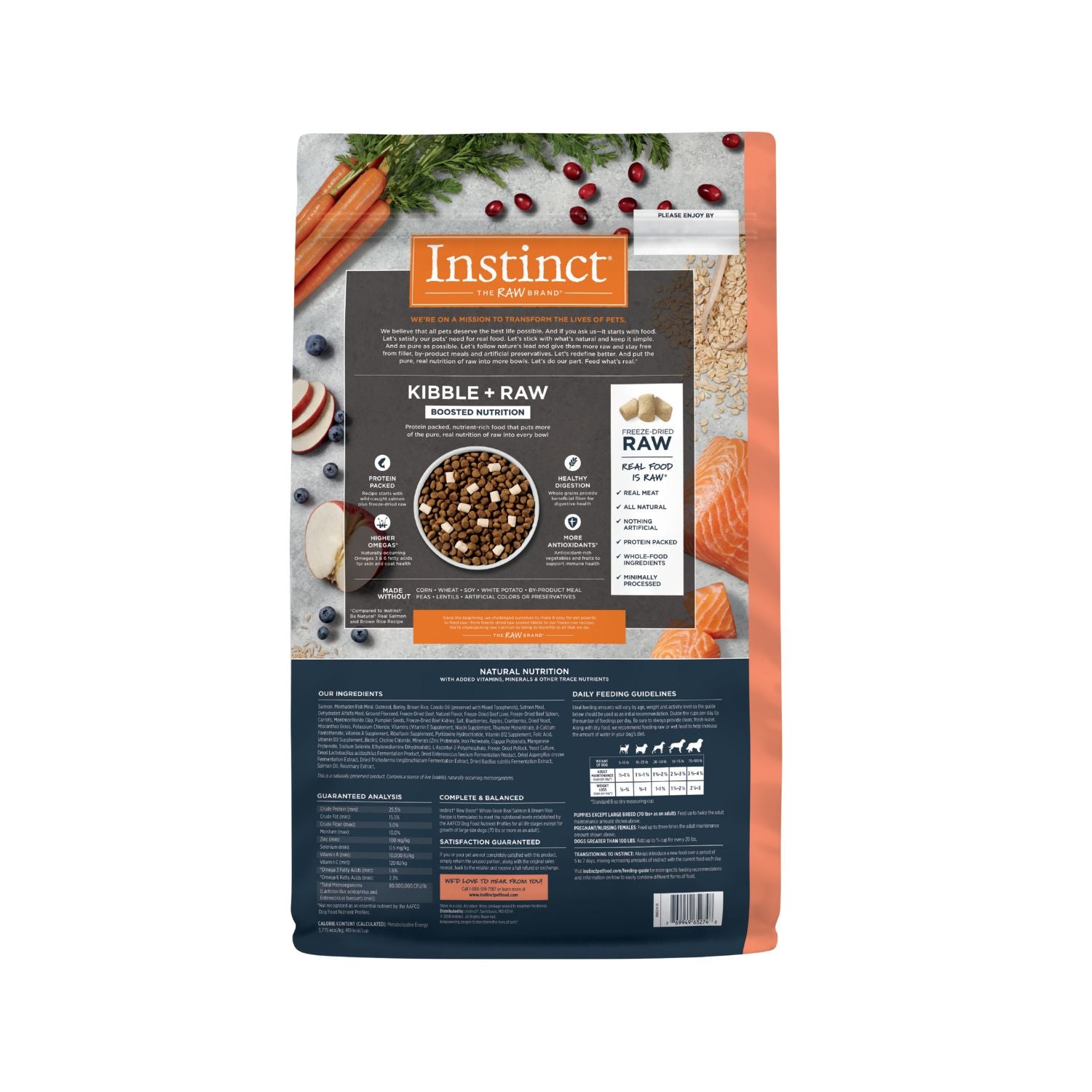 Instinct Raw Boost Whole Grain Real Salmon & Brown Rice Recipe Dry Dog Food