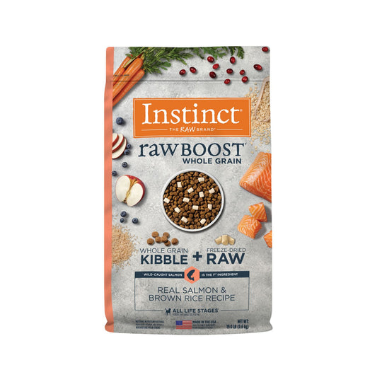 Instinct Raw Boost Whole Grain Real Salmon & Brown Rice Recipe Dry Dog Food