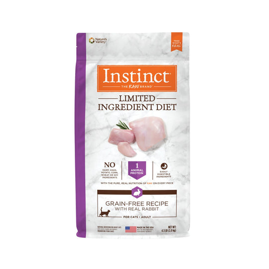 Instinct Limited Ingredient Diet Grain-Free Recipe with Real Rabbit Dry Cat Food