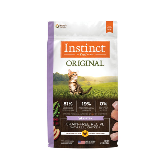 Instinct Original Kitten Grain-Free Recipe with Real Chicken Dry Cat Food