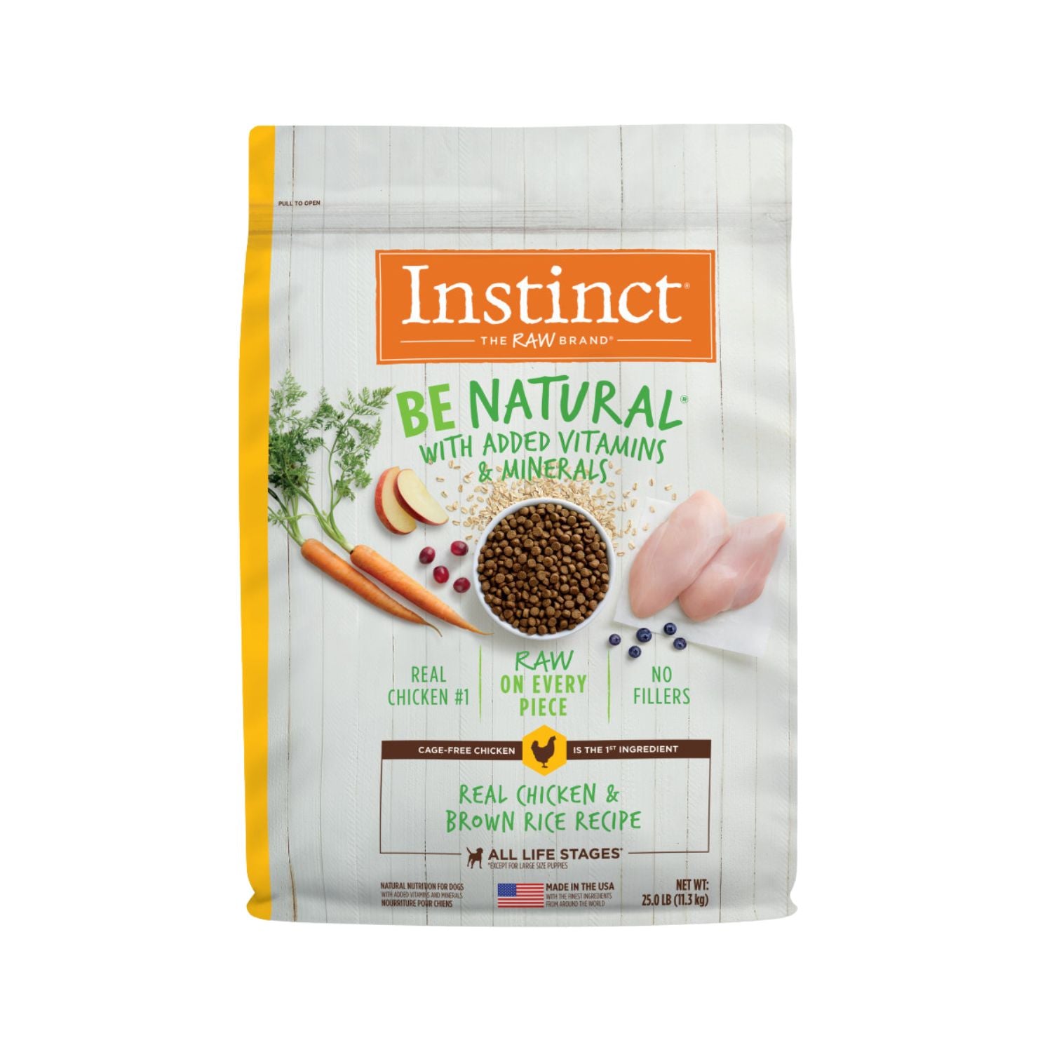 Instinct Be Natural Real Chicken & Brown Rice Recipe Dry Dog Food