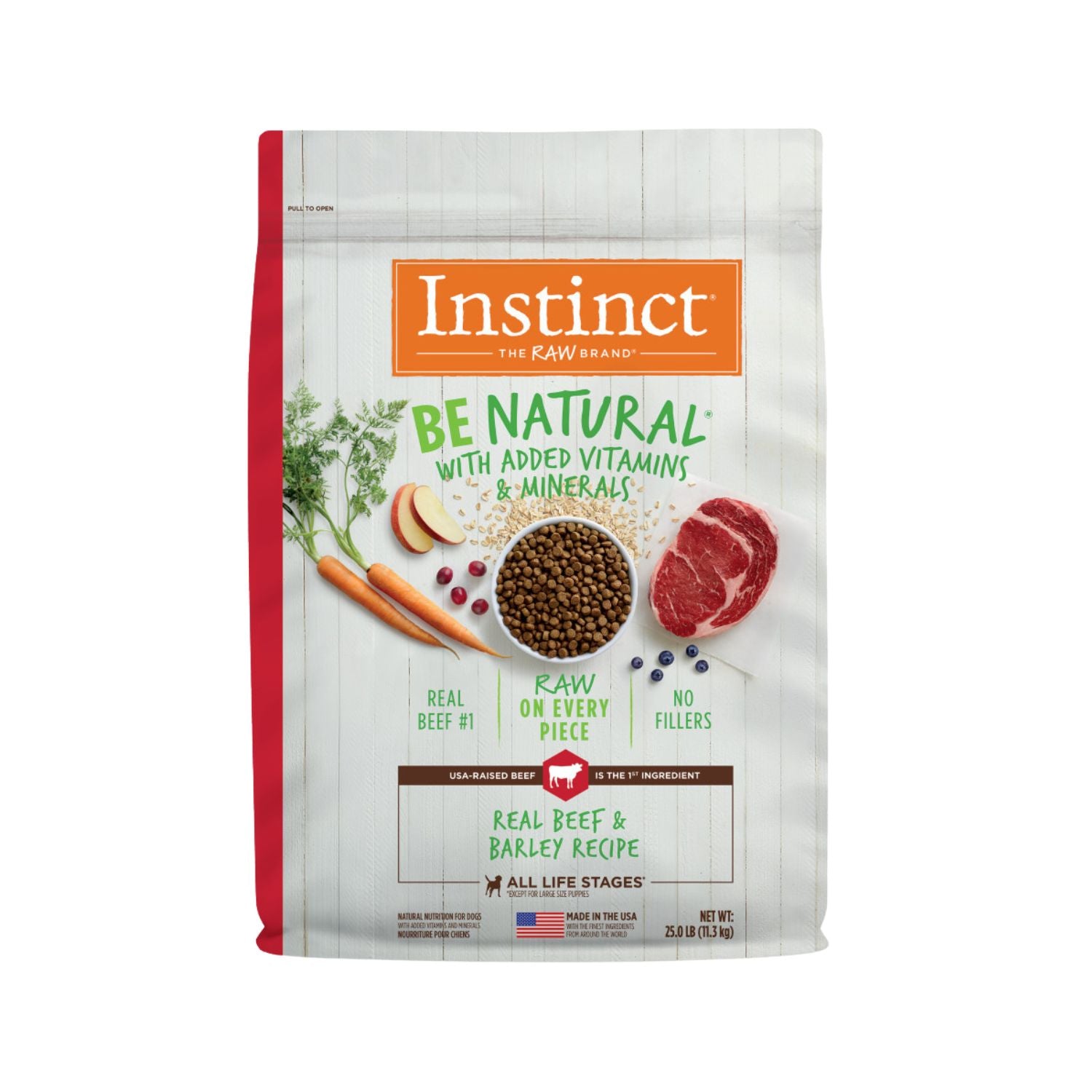 Instinct Be Natural Real Beef & Barley Recipe Dry Dog Food