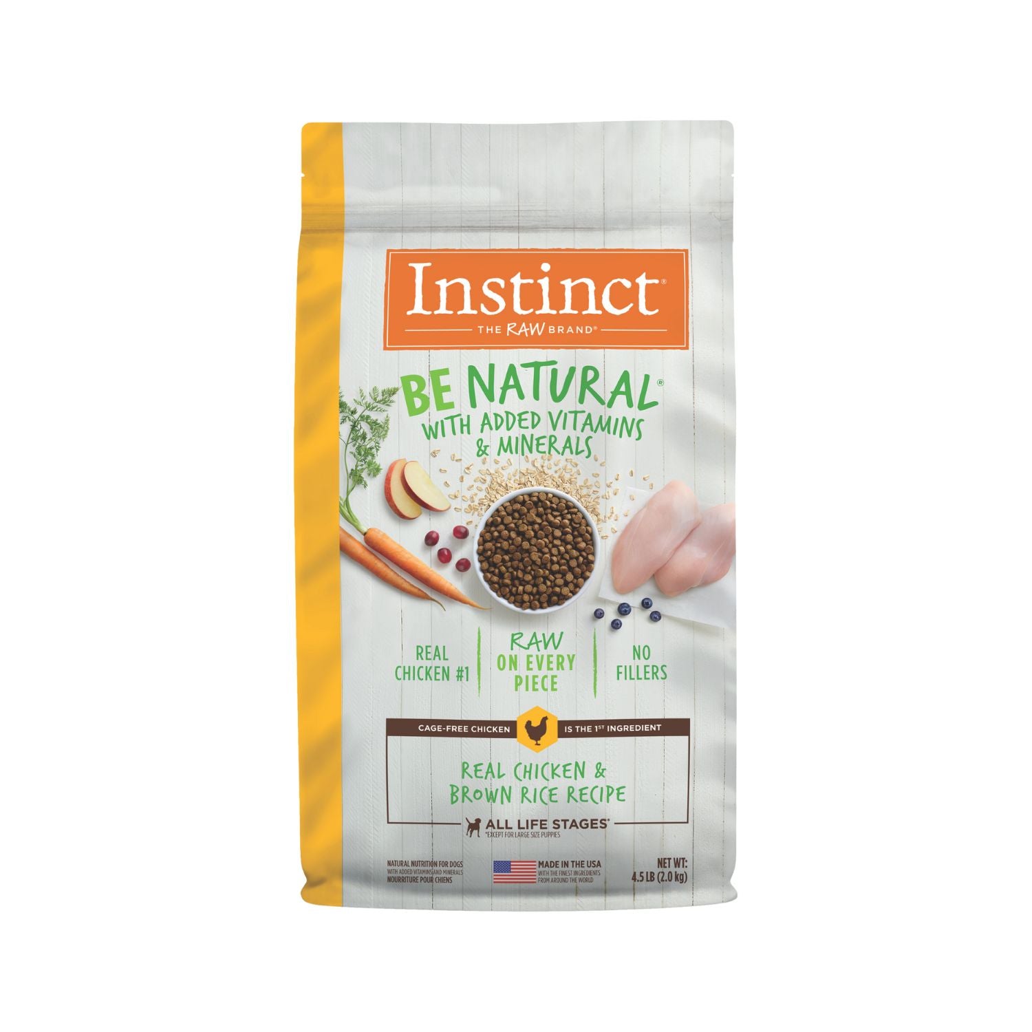 Instinct Be Natural Real Chicken & Brown Rice Recipe Dry Dog Food