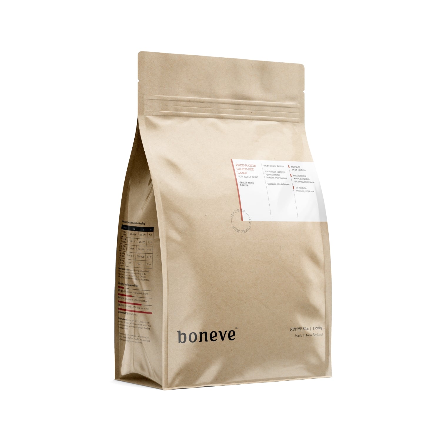 Boneve Earthmade Free Range Grass-Fed Lamb Dry Dog Food