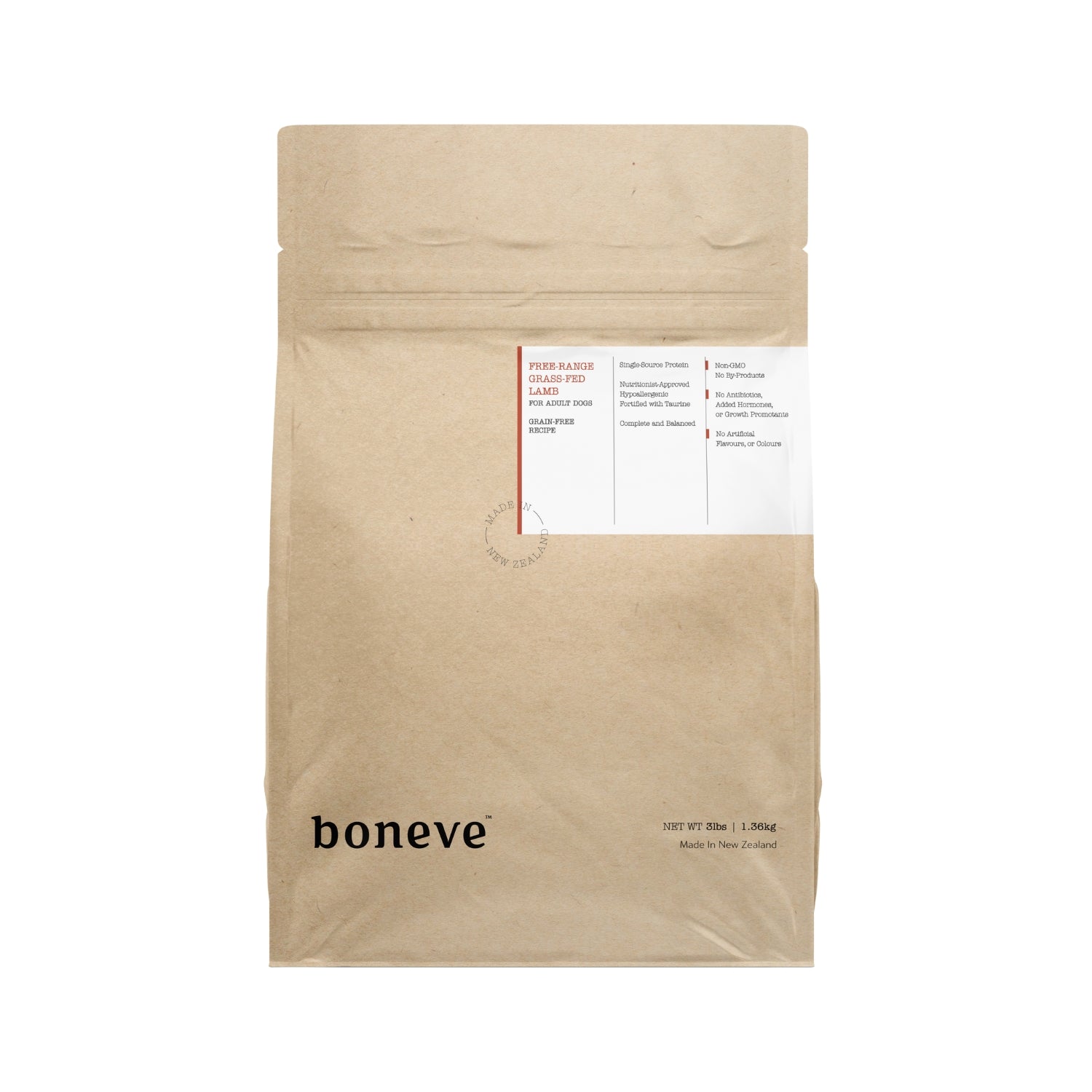Boneve Earthmade Free Range Grass-Fed Lamb Dry Dog Food