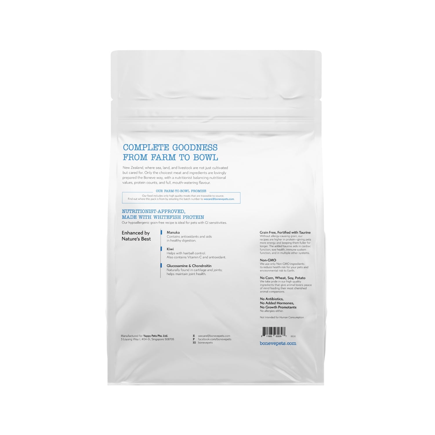 Boneve Earthmade New Zealand Mackerel Dry Cat Food