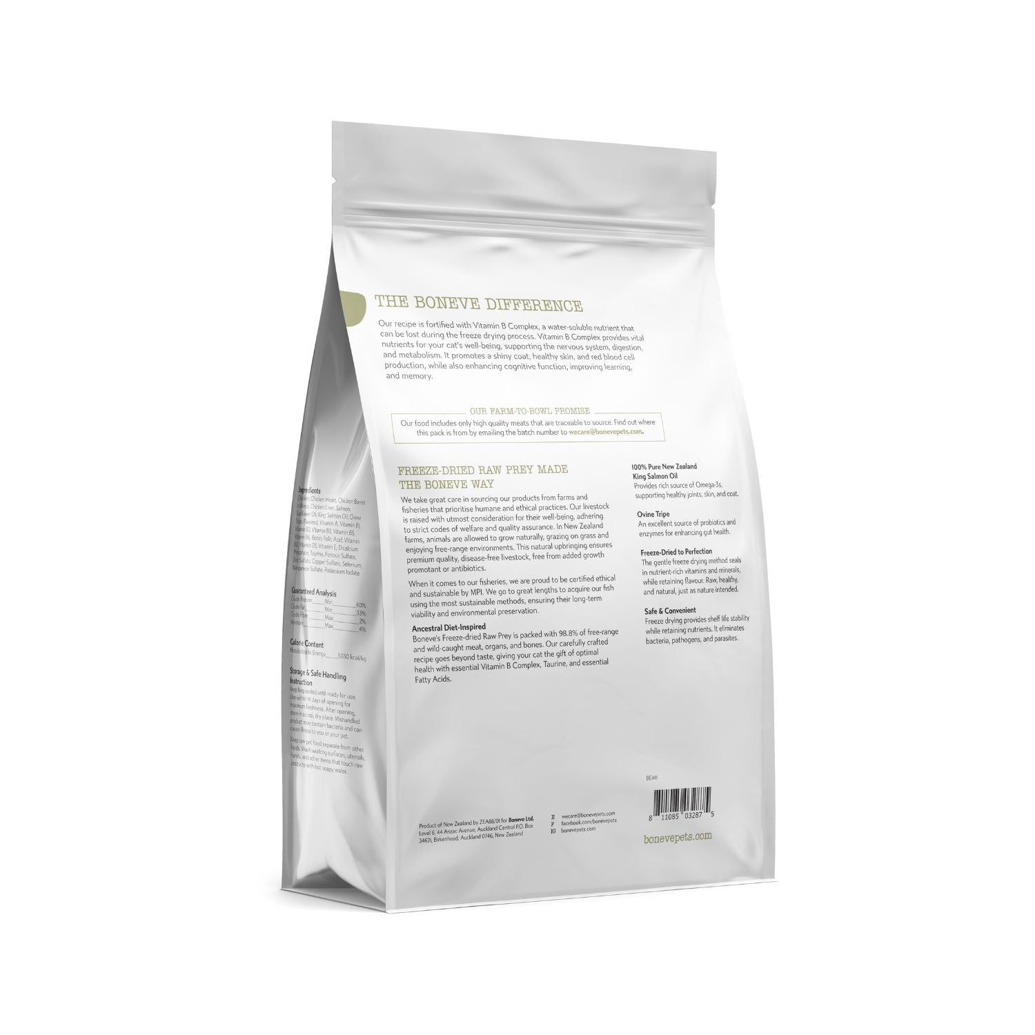 Boneve Freeze Dried Raw Chicken & Salmon Cat Food