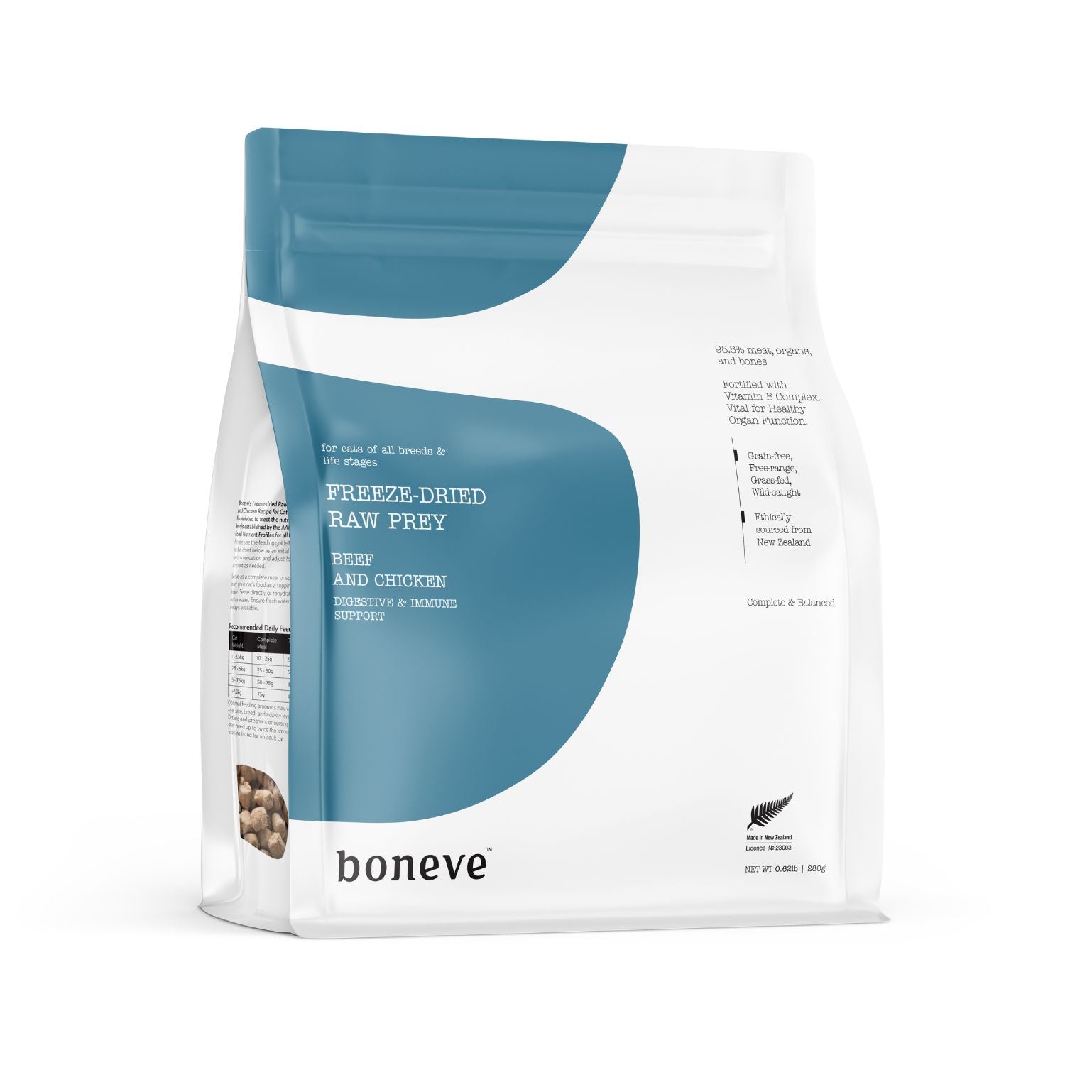 Boneve Freeze Dried Raw Beef & Chicken Cat Food