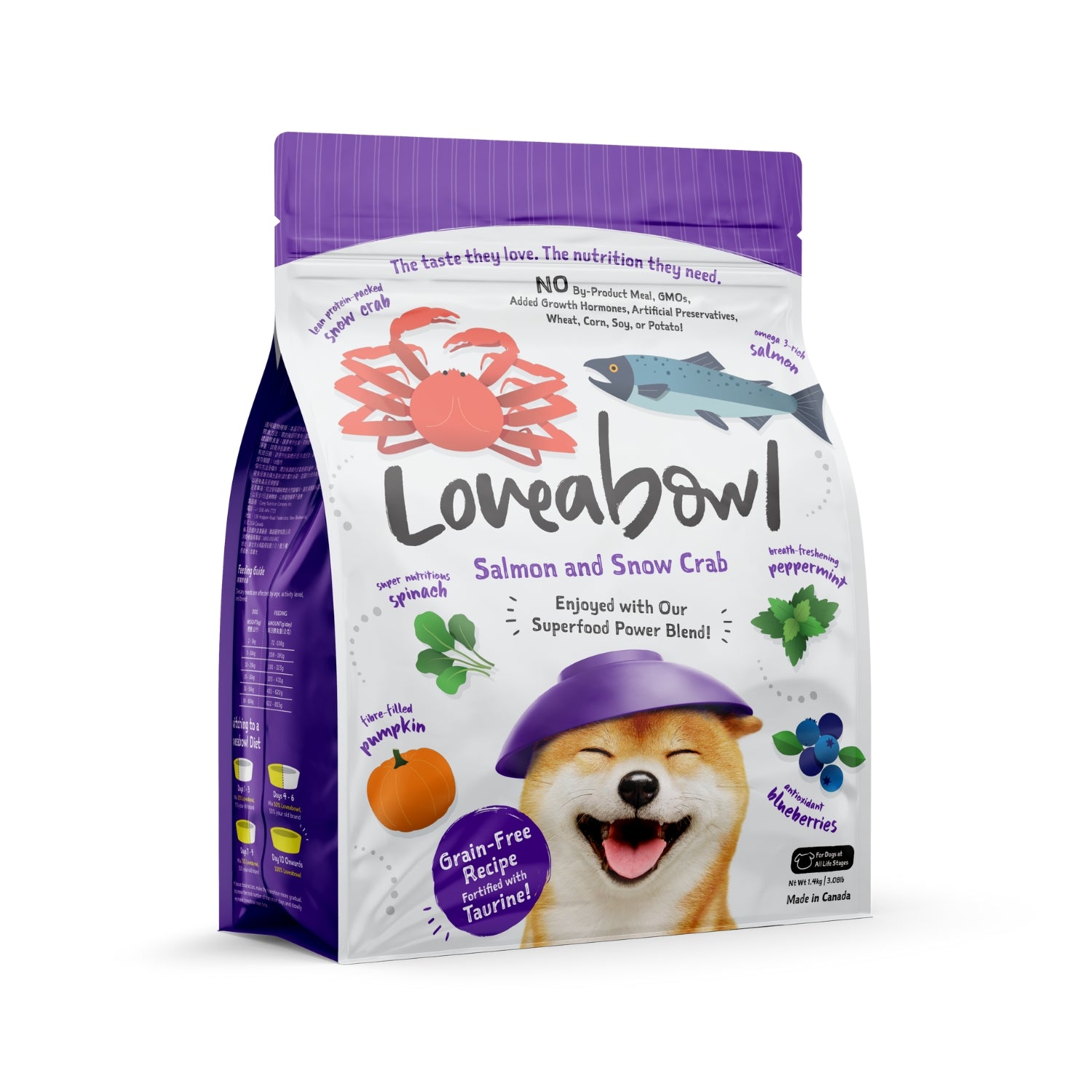 Loveabowl Grain Free Salmon & Snow Crab Dry Dog Food