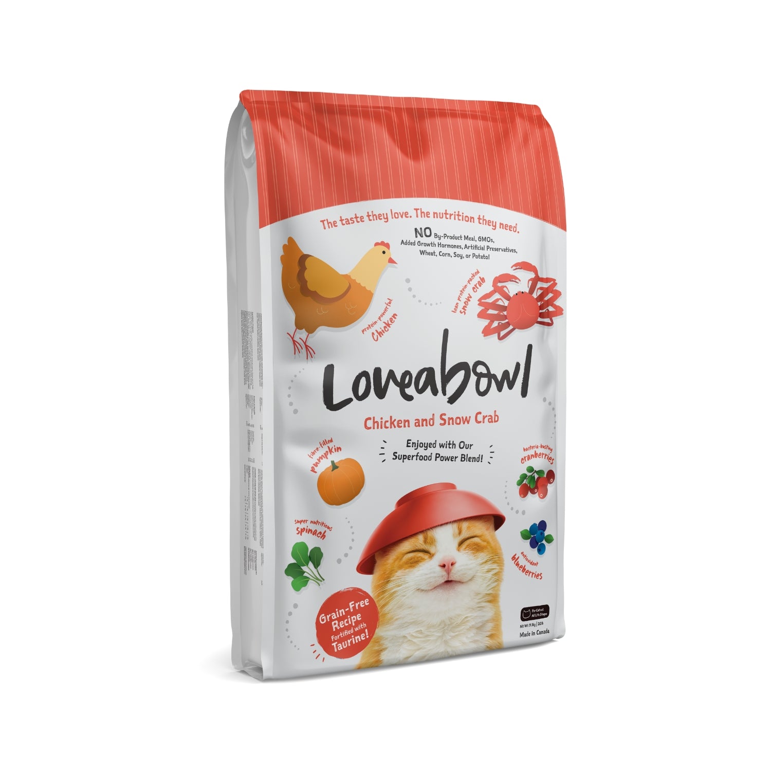 Loveabowl Grain Free Chicken & Snow Crab Dry Cat Food