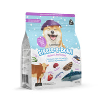 Loveabowl Freeze-a-Bowl Freeze Dried Raw Mackerel, Beef & Hoki Dog Food