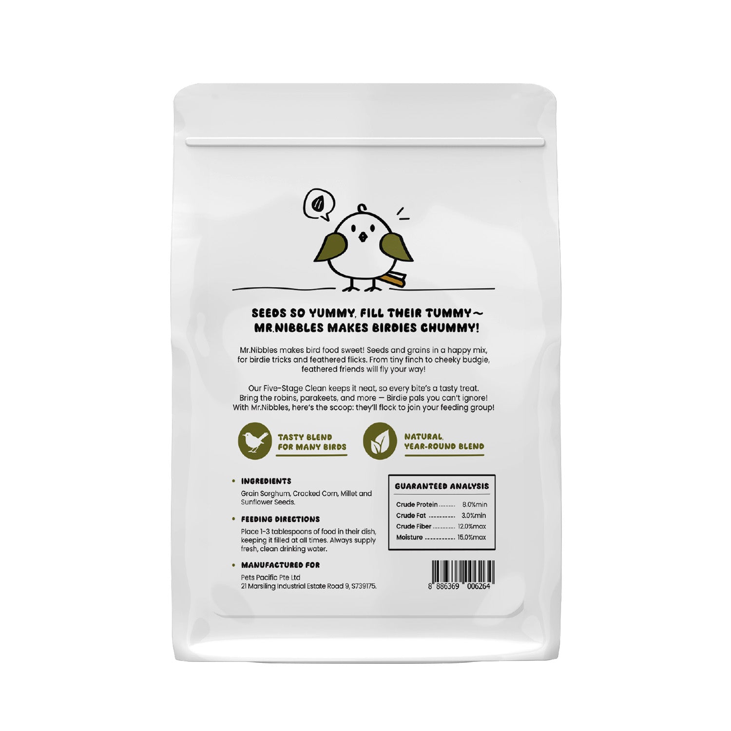 Mr. Nibbles Daily Blend for Small Birds