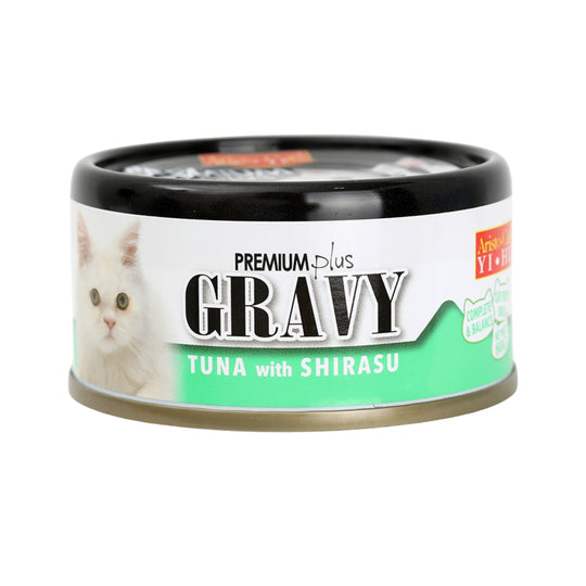 Aristo-cats Premium Plus Gravy Tuna with Shirasu Canned Cat Food