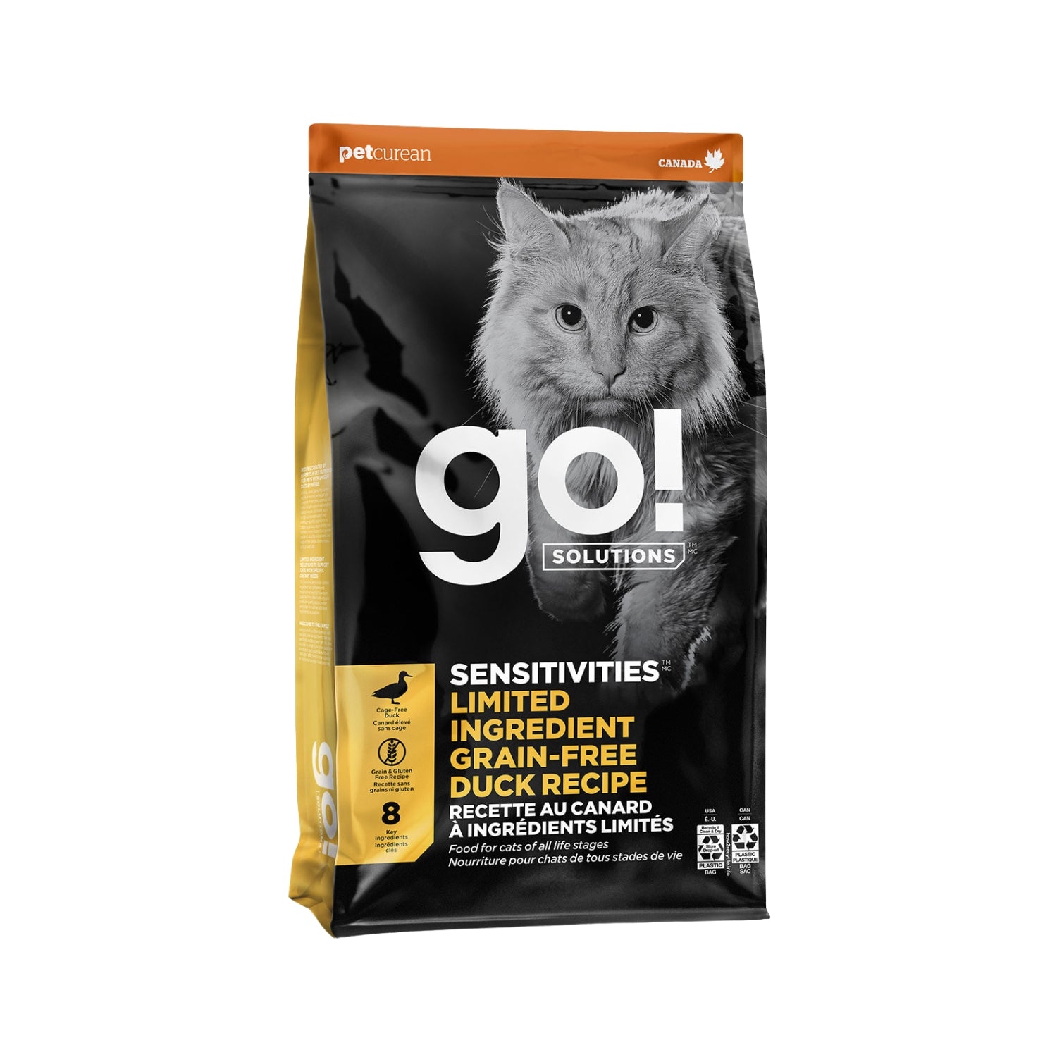 Go! Solution Sensitivities Limited Ingredient Grain Free Duck Recipe Cat Dry Food