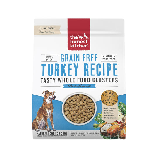 The Honest Kitchen Whole Food Clusters Grain-Free Turkey Recipe Dry Dog Food
