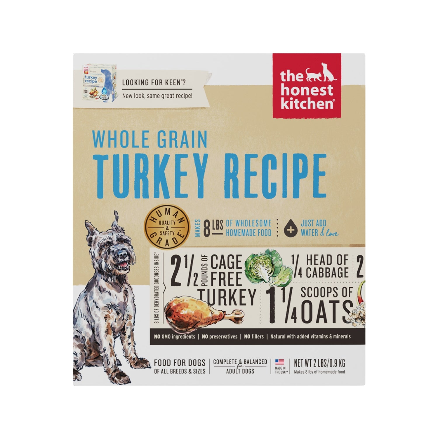The Honest Kitchen Keen Whole Grain Turkey Dehydrated Dog Food