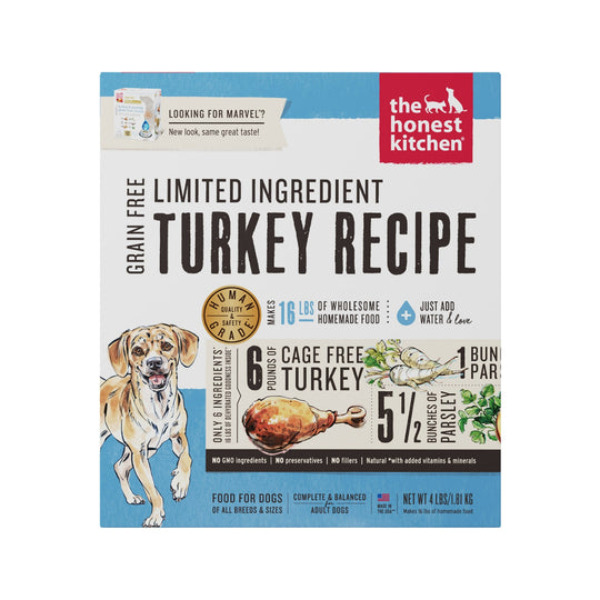 The Honest Kitchen Marvel Limited Ingredient Turkey Recipe Dehydrated Dog Food