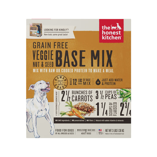 The Honest Kitchen Kindly Grain Free Veggie, Nut & Seed Base Mix Dehydrated Dog Food