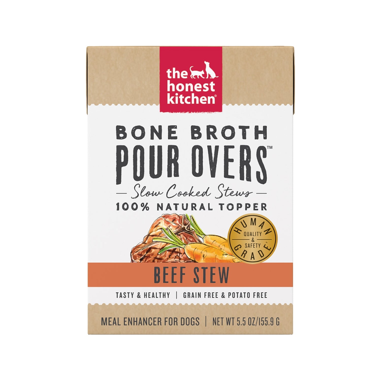 The Honest Kitchen Bone Broth Pour Overs Beef Stew Dog Food