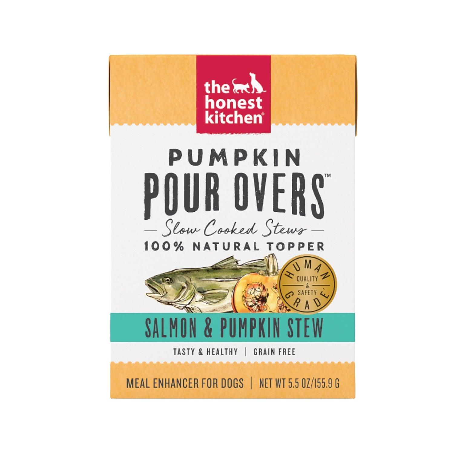 The Honest Kitchen Bone Broth Pour Overs Salmon & Pumpkin Stew Dog Food