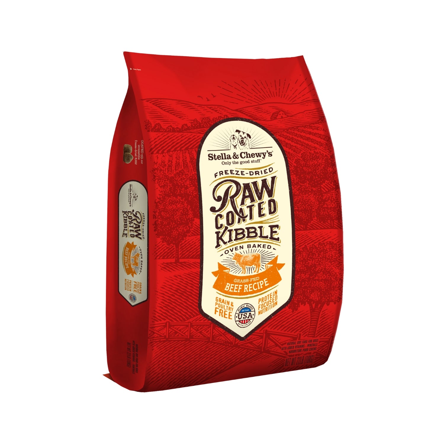 Stella & Chewy's Raw Coated Kibble Beef Grain-Free Dry Dog Food