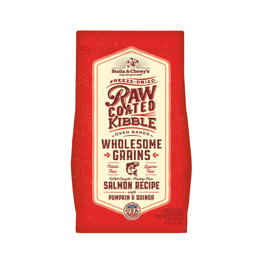 Stella & Chewy's Raw Coated Kibble Wholesome Grains Salmon with Pumpkin & Quinoa Dry Dog Food