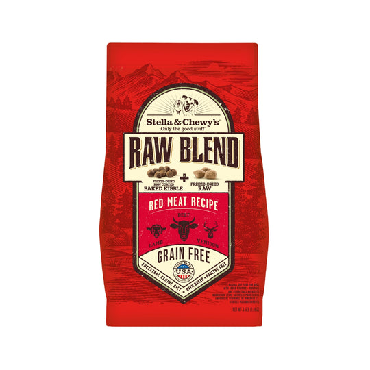 Stella & Chewy’s Raw Blend Kibble Red Meat (Lamb, Beef & Venison) Grain-Free Dry Dog Food