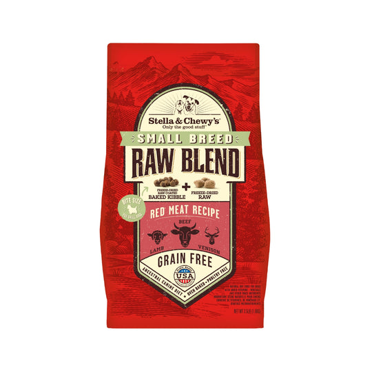 Stella & Chewy’s Raw Blend Kibble Small Breed Red Meat (Lamb, Beef & Venison) Grain-Free Dry Dog Food