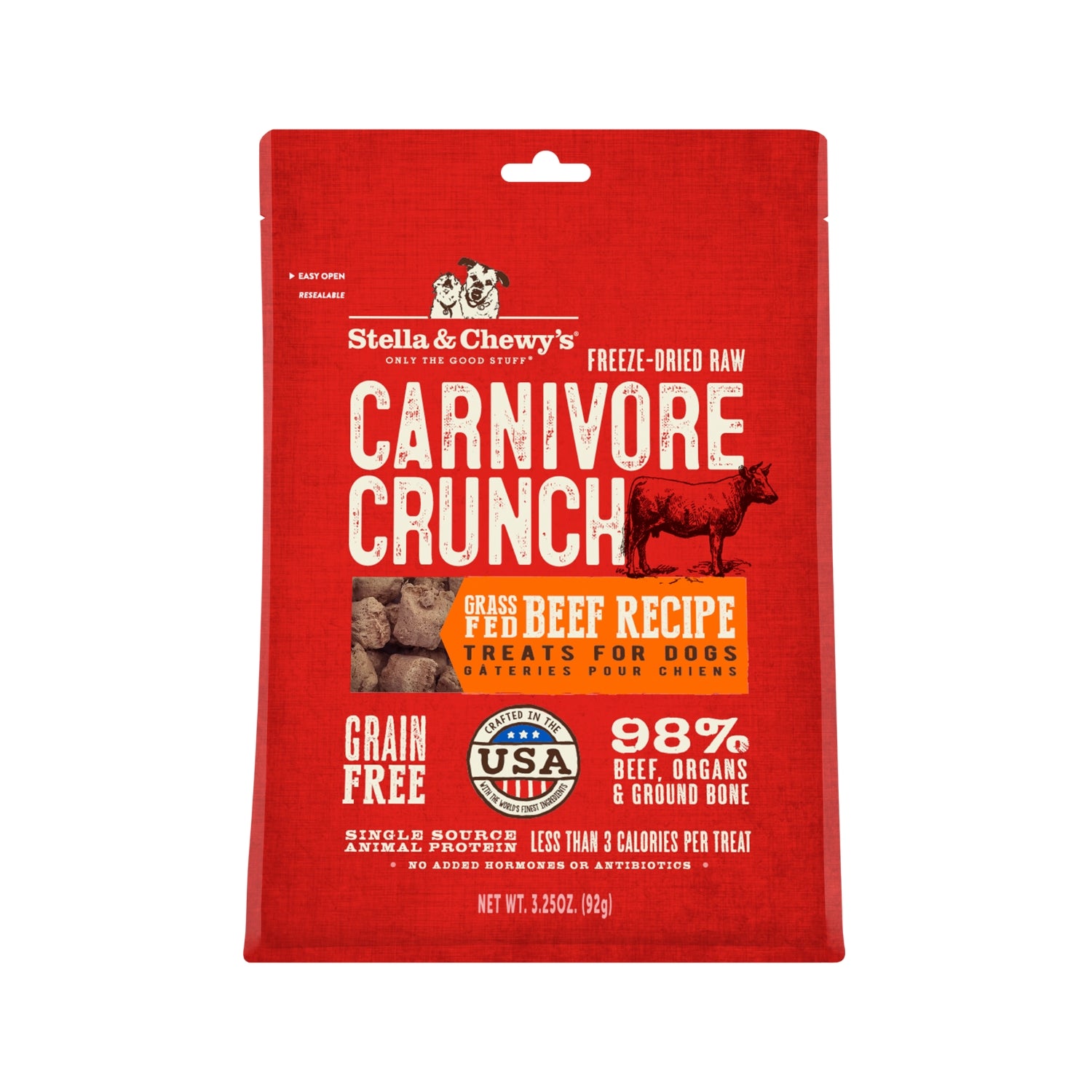 Stella & Chewy’s Freeze Dried Carnivore Crunch Grass-Fed Beef Grain-Free Dog Treats