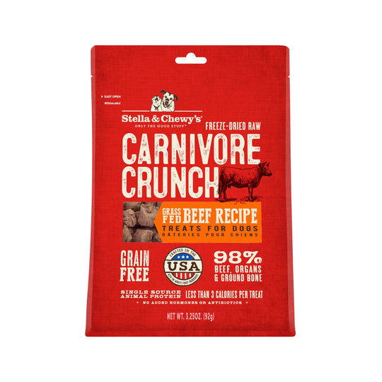 Stella & Chewy’s Freeze Dried Carnivore Crunch Grass-Fed Beef Grain-Free Dog Treats