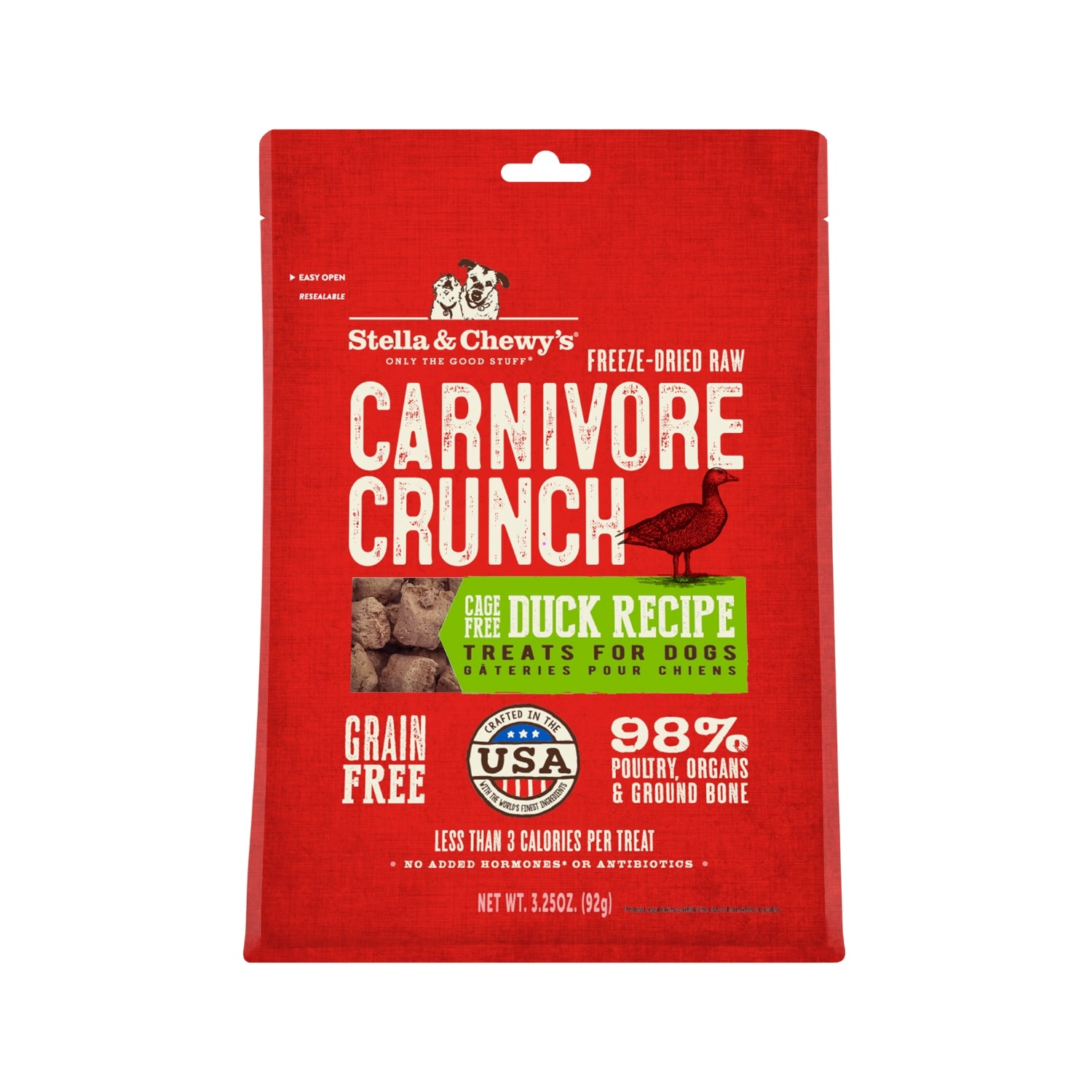 Stella & Chewy’s Freeze Dried Carnivore Crunch Cage Free Duck Grain-Free Dog Treats