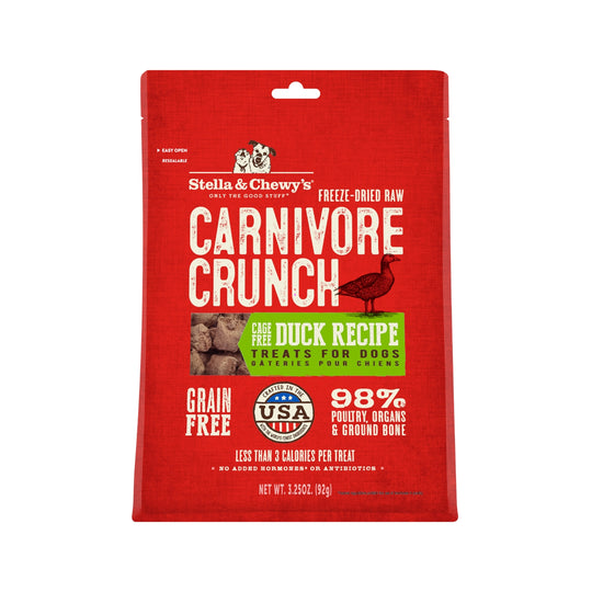Stella & Chewy’s Freeze Dried Carnivore Crunch Cage Free Duck Grain-Free Dog Treats